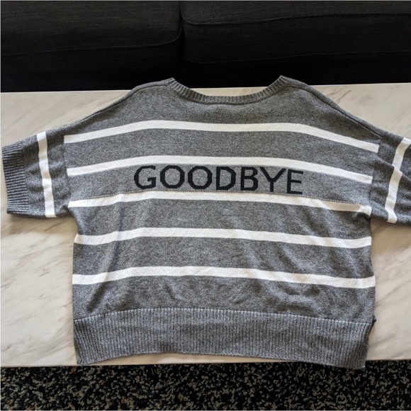 Banana Republic Stripped Goodbye Sweater XL - Picture 3 of 7
